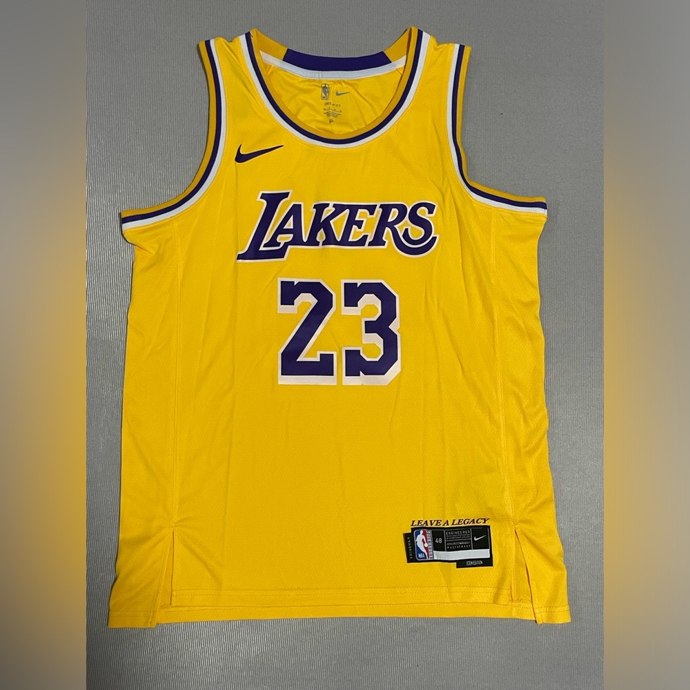 Nike Los Angeles Lakers Yellow & Purple #23 Basketball Jersey